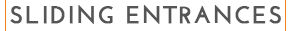 Kawneer Sliding Entrances & Mall Fronts